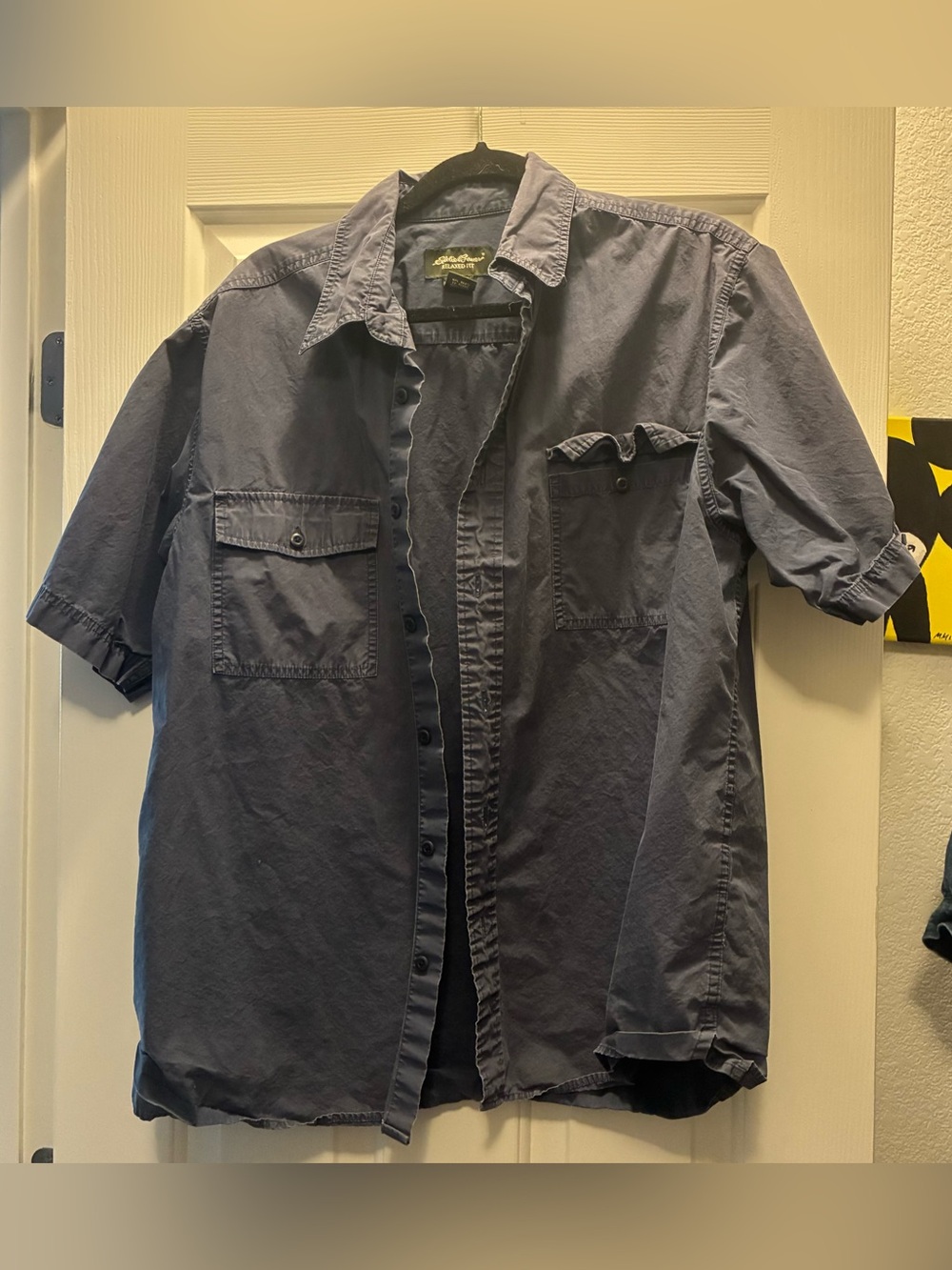Eddie Bauer Short-Sleeve Shirt Jacket in Slate